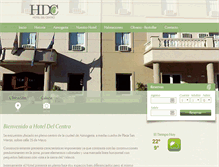 Tablet Screenshot of hoteldelcentro.com.ar